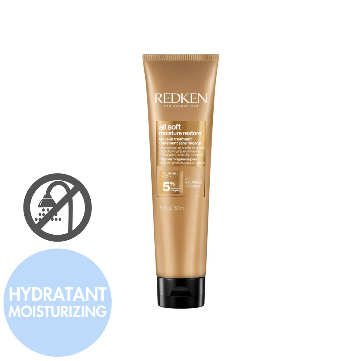 Redken traitement sans-rinçage hydratant all soft