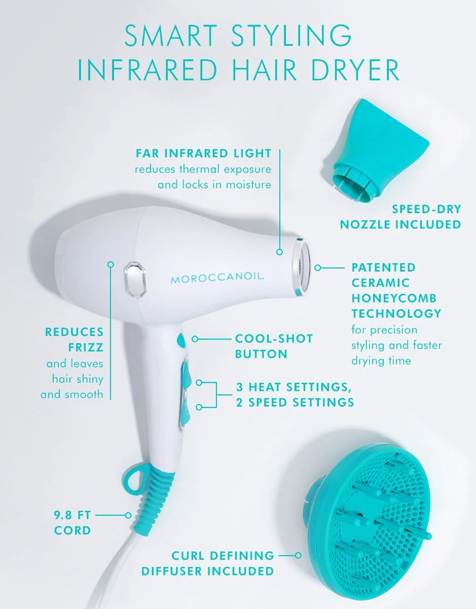 Sèche cheveux infrarouge coiffage intelligent