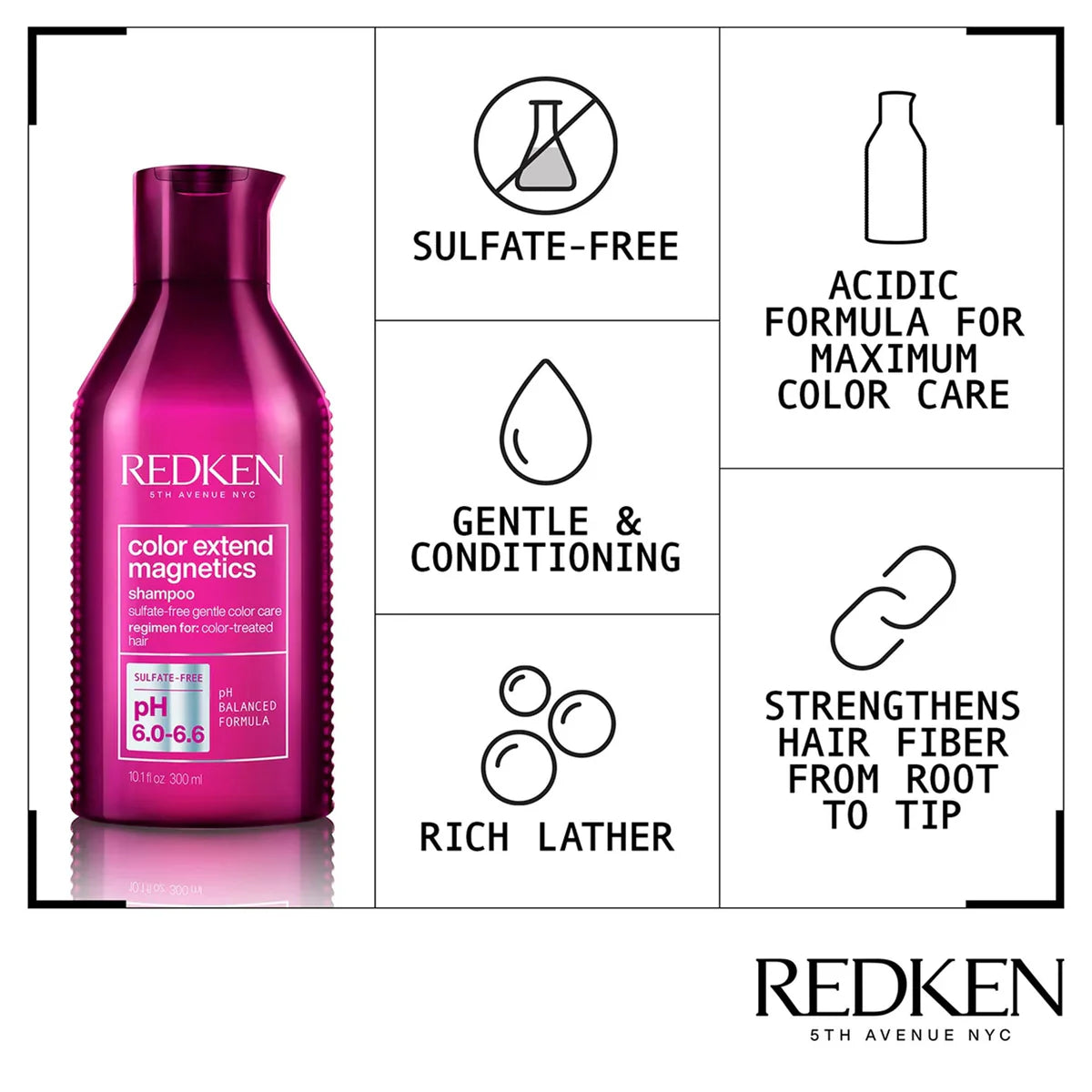 Redken shampoing color extend magnetics 300 ml